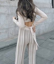 esutoreja | Back ribbon tops(Tシャツ/カットソー)