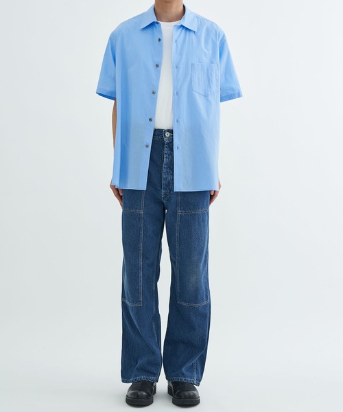 URU（ウル）の「DOUBLE KNEE PANTS TYPE C（デニムパンツ・メンズ・インディゴブルー・1/2）」の2枚目の写真