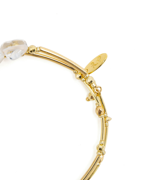 ROPE' PICNIC(ロペピクニック)の「クリア×メタルカラービーズ2連ブレスレット(ブレスレット・レディース・ゴールド/シルバー・FREE)」の8枚目の写真