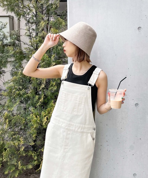 Chillfar（チルファー）の「サロペットロングスカート（サロペット/オーバーオール・レディース・アイボリー/ブラック・MEDIUM/LARGE）」の10枚目の写真