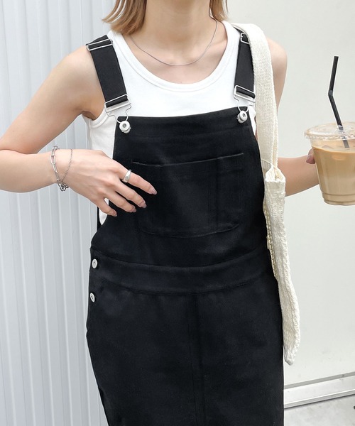 Chillfar（チルファー）の「サロペットロングスカート（サロペット/オーバーオール・レディース・アイボリー/ブラック・MEDIUM/LARGE）」の13枚目の写真