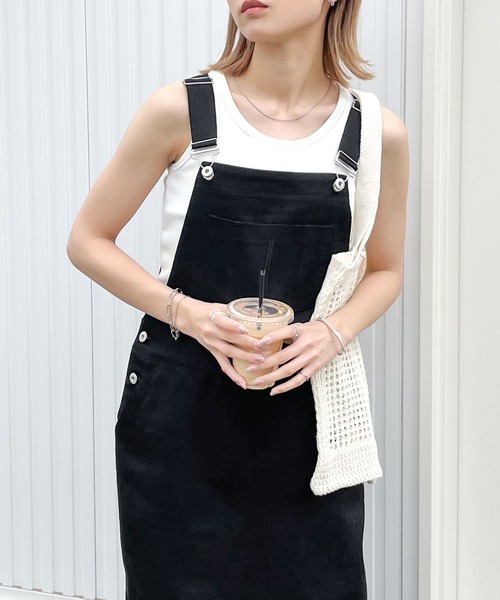 Chillfar（チルファー）の「サロペットロングスカート（サロペット/オーバーオール・レディース・アイボリー/ブラック・MEDIUM/LARGE）」の14枚目の写真