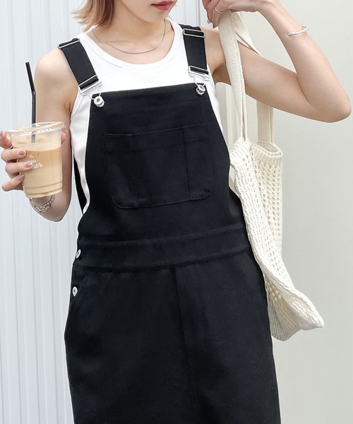 Chillfar（チルファー）の「サロペットロングスカート（サロペット/オーバーオール・レディース・アイボリー/ブラック・MEDIUM/LARGE）」の15枚目の写真