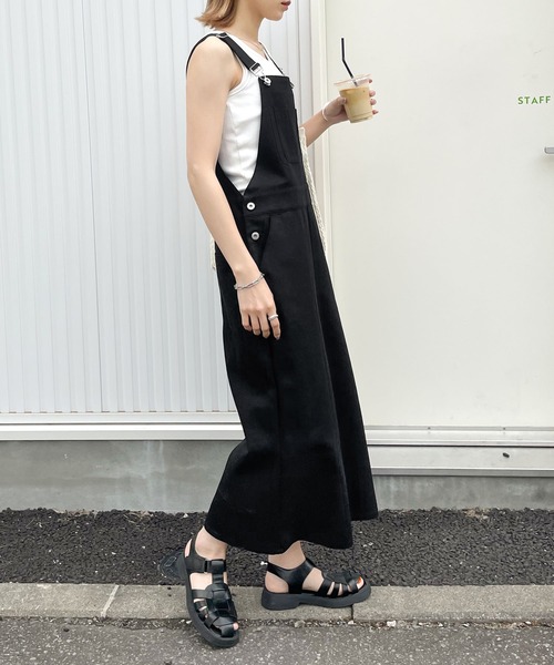 Chillfar（チルファー）の「サロペットロングスカート（サロペット/オーバーオール・レディース・アイボリー/ブラック・MEDIUM/LARGE）」の17枚目の写真