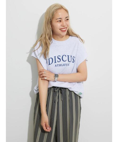 AMERICAN HOLIC（アメリカンホリック）の「DISCUS フレンチテリーノースリーブ プルオーバー（Tシャツ/カットソー・レディース・ホワイト系その他/ブラック/ブルー・FREE）」の4枚目の写真