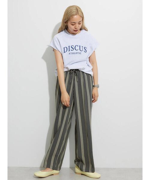 AMERICAN HOLIC（アメリカンホリック）の「DISCUS フレンチテリーノースリーブ プルオーバー（Tシャツ/カットソー・レディース・ホワイト系その他/ブラック/ブルー・FREE）」の13枚目の写真