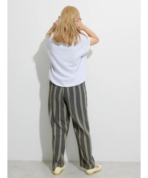 AMERICAN HOLIC（アメリカンホリック）の「DISCUS フレンチテリーノースリーブ プルオーバー（Tシャツ/カットソー・レディース・ホワイト系その他/ブラック/ブルー・FREE）」の17枚目の写真