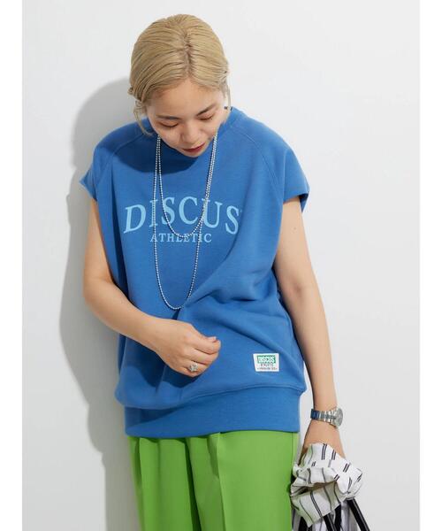 AMERICAN HOLIC（アメリカンホリック）の「DISCUS フレンチテリーノースリーブ プルオーバー（Tシャツ/カットソー・レディース・ホワイト系その他/ブラック/ブルー・FREE）」の12枚目の写真