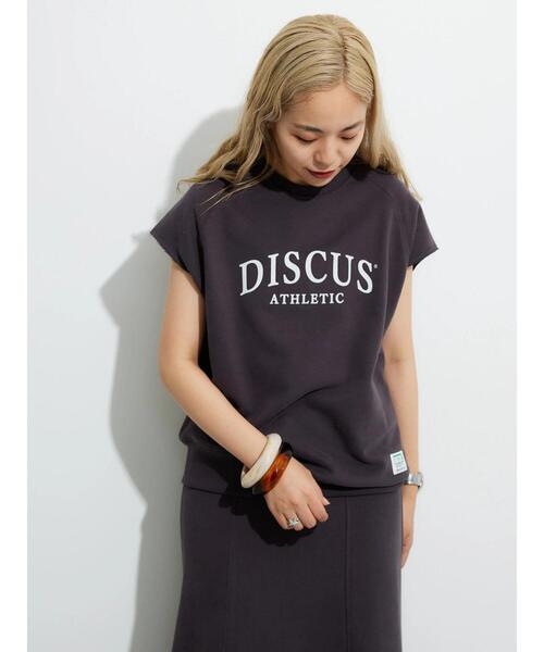 AMERICAN HOLIC（アメリカンホリック）の「DISCUS フレンチテリーノースリーブ プルオーバー（Tシャツ/カットソー・レディース・ホワイト系その他/ブラック/ブルー・FREE）」の2枚目の写真