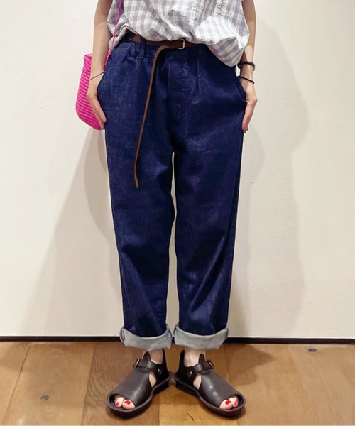 セール】10ozムライトデニム サルエルパンツ（デニムパンツ