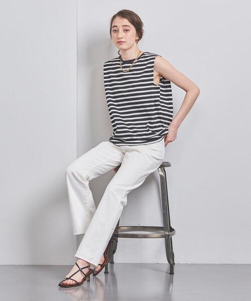 UNITED ARROWS - UNITED ARROWS コットン ノースリーブ カットソー† TO UNITED ARROWS＞コットン ノースリーブ カットソー（Tシャツ