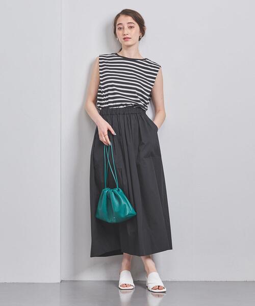 UNITED ARROWS(ユナイテッドアローズ)の「コットン タックノースリーブ カットソー(Tシャツ/カットソー・レディース・ダークグレー/その他1/ナチュラル・FREE)」の19枚目の写真