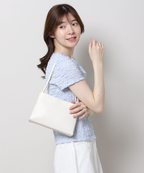 3.3 Field Trip (3.3フィールドトリップ)の「3.3 Field Trip/クリンクルトップス 2965195(Tシャツ/カットソー・レディース・アイボリー/ライトブルー・FREE)」の17枚目の写真