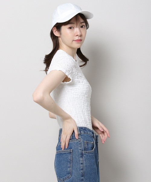 3.3 Field Trip (3.3フィールドトリップ)の「3.3 Field Trip/クリンクルトップス 2965195(Tシャツ/カットソー・レディース・アイボリー/ライトブルー・FREE)」の12枚目の写真