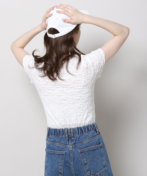 3.3 Field Trip (3.3フィールドトリップ)の「3.3 Field Trip/クリンクルトップス 2965195(Tシャツ/カットソー・レディース・アイボリー/ライトブルー・FREE)」の21枚目の写真