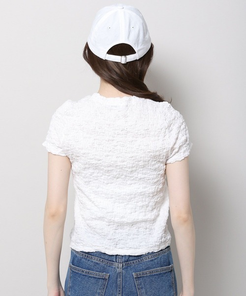 3.3 Field Trip (3.3フィールドトリップ)の「3.3 Field Trip/クリンクルトップス 2965195(Tシャツ/カットソー・レディース・アイボリー/ライトブルー・FREE)」の5枚目の写真
