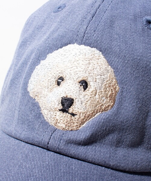 GLOSTER（グロスター）の「【GLOSTER/グロスター】WASHED DOG embroidery CAP キャップ 刺繍（キャップ・メンズ・グレイッシュベージュ/インディゴブルー/グリーン・FREE）」の8枚目の写真