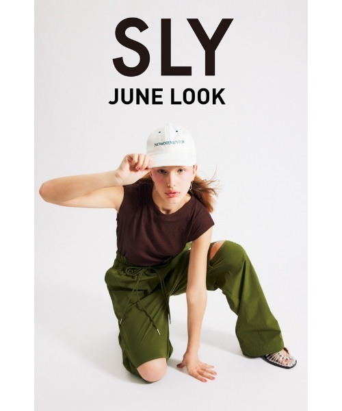 SLY(スライ)の「NOWORNEVER CAP ナウオアネバー キャップ(キャップ・レディース・ライトブルー/ホワイト・FREE)」の21枚目の写真