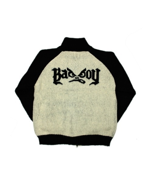 BAD BOY（バッドボーイ）の「ストリートファッション BADBOY バッドボーイ BADBOY MOHAIR TOUCH JACQUARD FULL ZIP KNIT オーバーサイズ ニット セーター 長袖トップス モヘアニット ジップアップ ジップジャケット（ニット/セーター・メンズ・ホワイト×グリーン/ホワイト×ブラック/ホワイト×ブルー・M/L）」の21枚目の写真