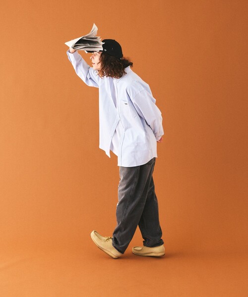 TOWNCRAFT（タウンクラフト）の「TOWN CRAFT/タウンクラフト 別注 リラックスフィット イージー ダメージ加工 デニムパンツ（デニムパンツ・メンズ・ブラック/インディゴブルー・SMALL/MEDIUM/LARGE）」の19枚目の写真