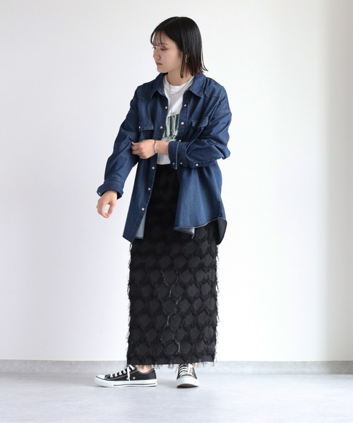 cepo(セポ)の「デニムオーバーシャツ(シャツ/ブラウス・レディース・ブルー系2/ブルー系1・M)」の21枚目の写真