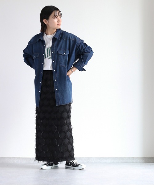 cepo(セポ)の「デニムオーバーシャツ(シャツ/ブラウス・レディース・ブルー系2/ブルー系1・M)」の17枚目の写真