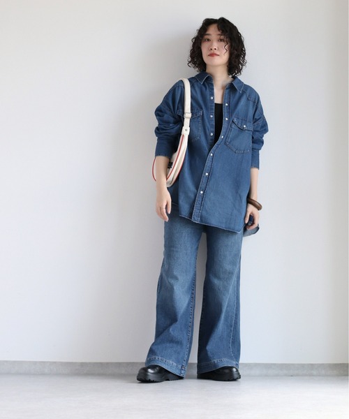 cepo(セポ)の「デニムオーバーシャツ(シャツ/ブラウス・レディース・ブルー系2/ブルー系1・M)」の11枚目の写真