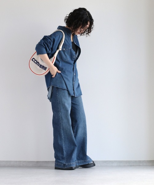 cepo(セポ)の「デニムオーバーシャツ(シャツ/ブラウス・レディース・ブルー系2/ブルー系1・M)」の9枚目の写真