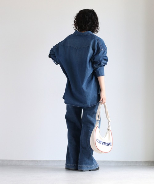 cepo(セポ)の「デニムオーバーシャツ(シャツ/ブラウス・レディース・ブルー系2/ブルー系1・M)」の8枚目の写真