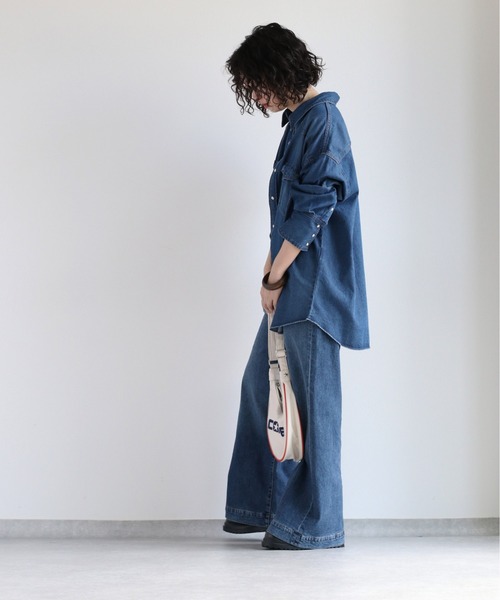 cepo(セポ)の「デニムオーバーシャツ(シャツ/ブラウス・レディース・ブルー系2/ブルー系1・M)」の7枚目の写真