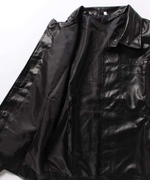 Burner（バーナー）の「【OKUOKU　0909】カジュアル/ジャケット　oku-outer-680082112103-57 U（ライダースジャケット・メンズ・ブラック・L/XL/M）」の3枚目の写真