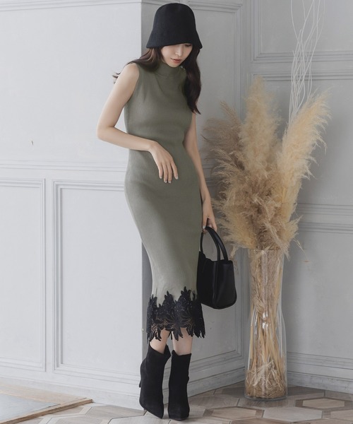 Julia Boutique（ジュリアブティック）の「モチーフ付きウールチューリップハット/23622（ハット・レディース・ブラック/ライトベージュ・ONE）」の5枚目の写真