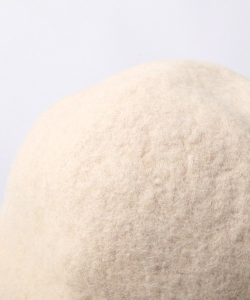 Julia Boutique（ジュリアブティック）の「モチーフ付きウールチューリップハット/23622（ハット・レディース・ブラック/ライトベージュ・ONE）」の11枚目の写真