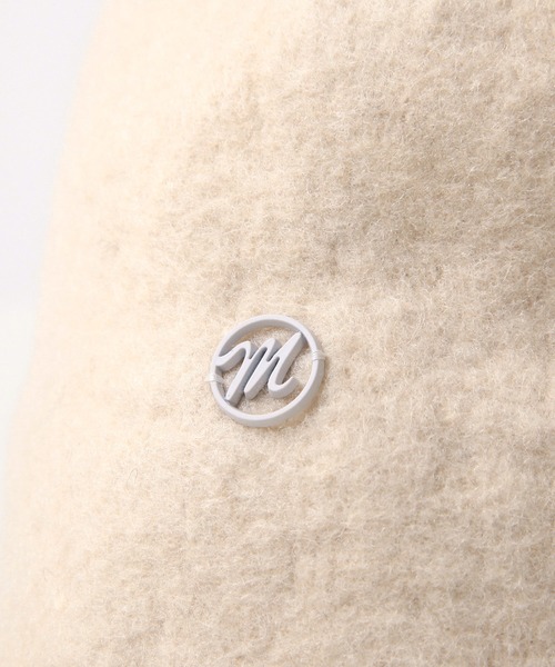 Julia Boutique（ジュリアブティック）の「モチーフ付きウールチューリップハット/23622（ハット・レディース・ブラック/ライトベージュ・ONE）」の12枚目の写真