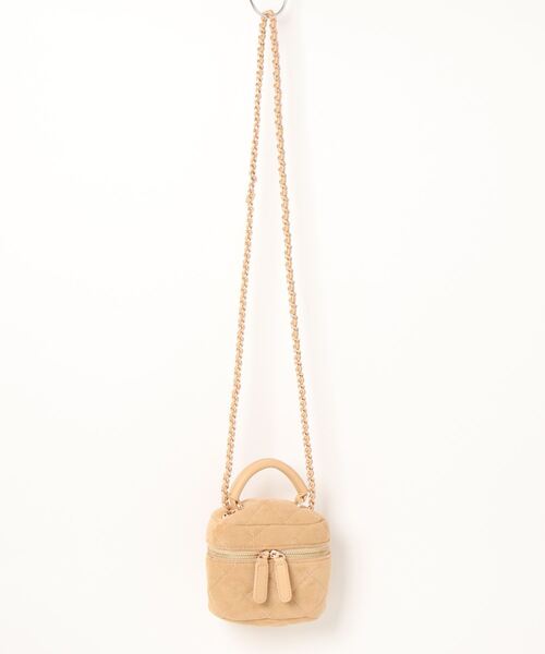 ZAKKA-BOX(ザッカボックス)の「スウェードキルティングバニティポシェット(ショルダーバッグ・レディース・キャメル/ブラック/ベージュ・FREE)」の22枚目の写真