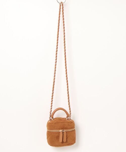 ZAKKA-BOX(ザッカボックス)の「スウェードキルティングバニティポシェット(ショルダーバッグ・レディース・キャメル/ブラック/ベージュ・FREE)」の15枚目の写真