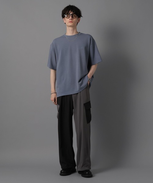 RAGEBLUE（レイジブルー）の「【WEB限定】Luxury + easy Drape loose slacks cargo pants/ラグイージー/ドレープルーズスラックスカーゴ/パラシュートパンツ（カーゴパンツ・メンズ・ブラック/グレー/ブラック系その他・MEDIUM/LARGE）」の5枚目の写真