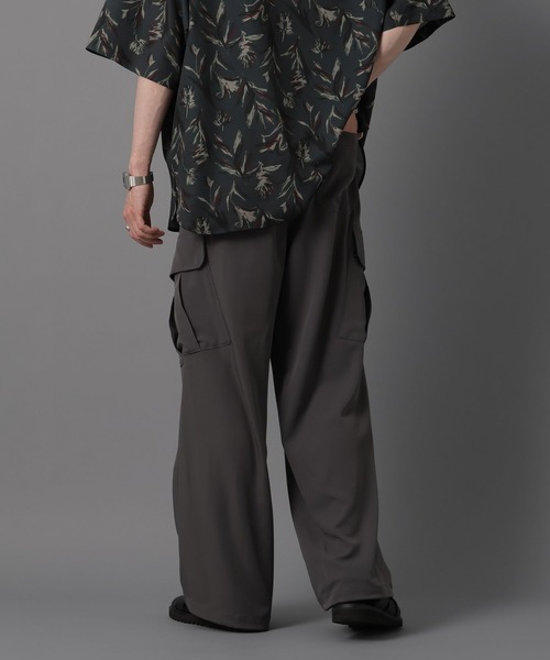 RAGEBLUE（レイジブルー）の「【WEB限定】Luxury + easy Drape loose slacks cargo pants/ラグイージー/ドレープルーズスラックスカーゴ/パラシュートパンツ（カーゴパンツ・メンズ・ブラック/グレー/ブラック系その他・MEDIUM/LARGE）」の21枚目の写真