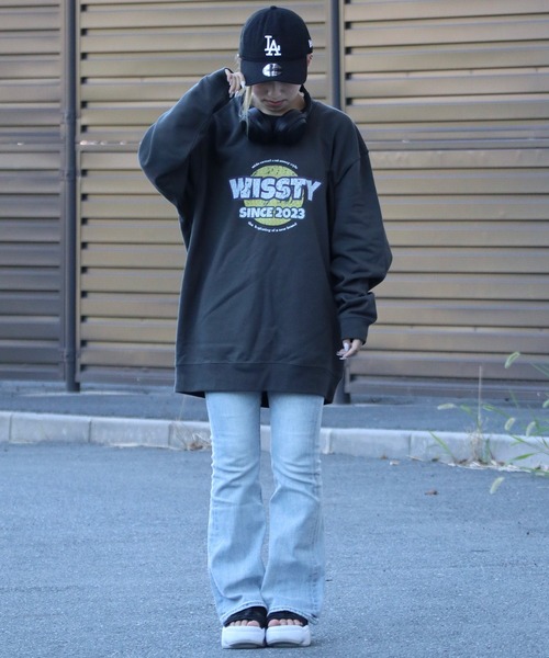 wissty（ウィスティー）の「wissty-ヴィンテージ.ロゴスウェット（スウェット・メンズ・チャコールグレー・M/L）」の5枚目の写真