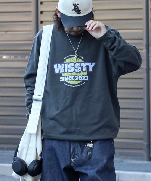 wissty（ウィスティー）の「wissty-ヴィンテージ.ロゴスウェット（スウェット・メンズ・チャコールグレー・M/L）」の8枚目の写真