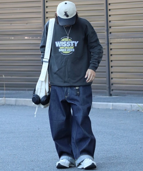 wissty（ウィスティー）の「wissty-ヴィンテージ.ロゴスウェット（スウェット・メンズ・チャコールグレー・M/L）」の9枚目の写真