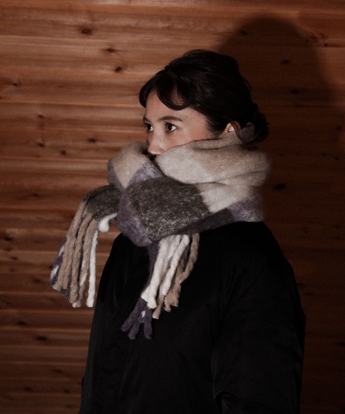 テリテリ様　seyto マルチウェイボリュームファーマフラー seyto（セイト）の「Hand made volume chanky muffler