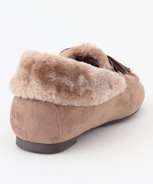ANY SIS(エニィスィス)の「リボンフェイクファー モカシン(モカシン/デッキシューズ・レディース・ベージュ系9/ブラック系/ライトグレー系・LL/MEDIUM/LARGE/SMALL)」の7枚目の写真