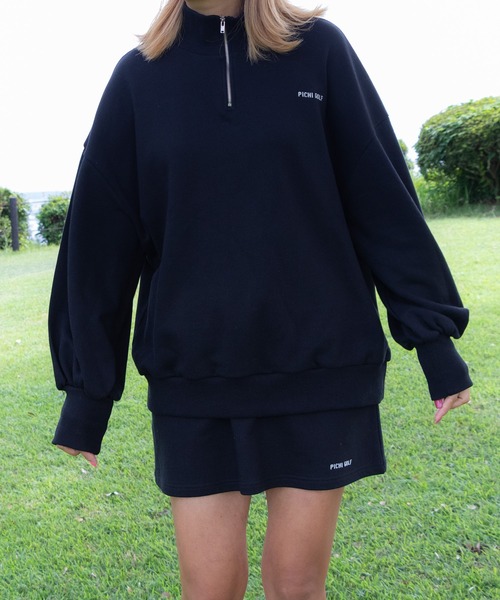 PICHI（ピイチ）の「スウェットミニスカート（スカート・レディース・グレー/ブラック・FREE）」の9枚目の写真