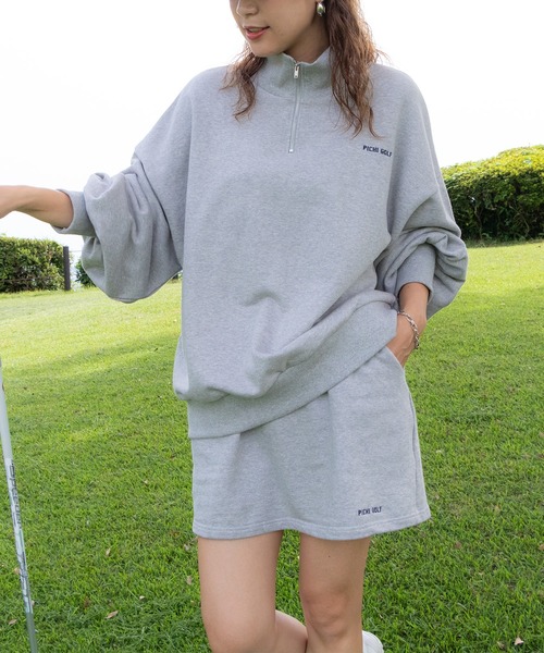 PICHI（ピイチ）の「スウェットミニスカート（スカート・レディース・グレー/ブラック・FREE）」の10枚目の写真