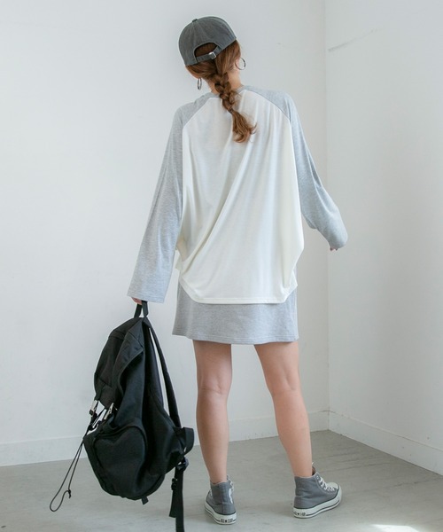 PICHI（ピイチ）の「スウェットミニスカート（スカート・レディース・グレー/ブラック・FREE）」の15枚目の写真