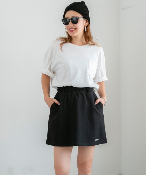 PICHI（ピイチ）の「スウェットミニスカート（スカート・レディース・グレー/ブラック・FREE）」の16枚目の写真