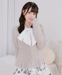 ふわふわビジューカーディガン