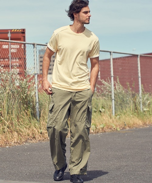 mt8607- bicolor cut&sewn Tシャツ