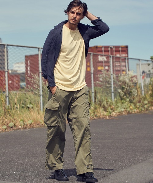 mt8607- bicolor cut&sewn Tシャツ